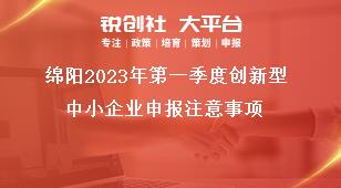 綿陽(yáng)2023年第一季度創(chuàng)新型中小企業(yè)申報(bào)注意事項(xiàng)獎(jiǎng)補(bǔ)政策