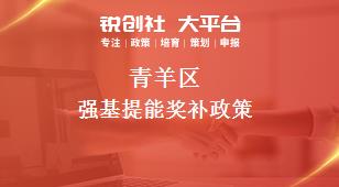 青羊區(qū)強(qiáng)基提能相關(guān)配套獎(jiǎng)補(bǔ)政策