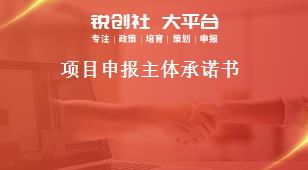項(xiàng)目申報(bào)主體承諾書獎(jiǎng)補(bǔ)政策